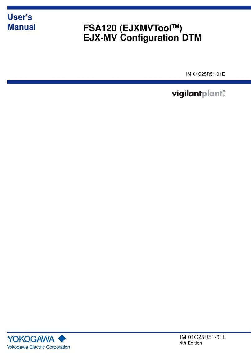 YOKOGAWA vigilantplant EJXMVTool FSA120 user manual