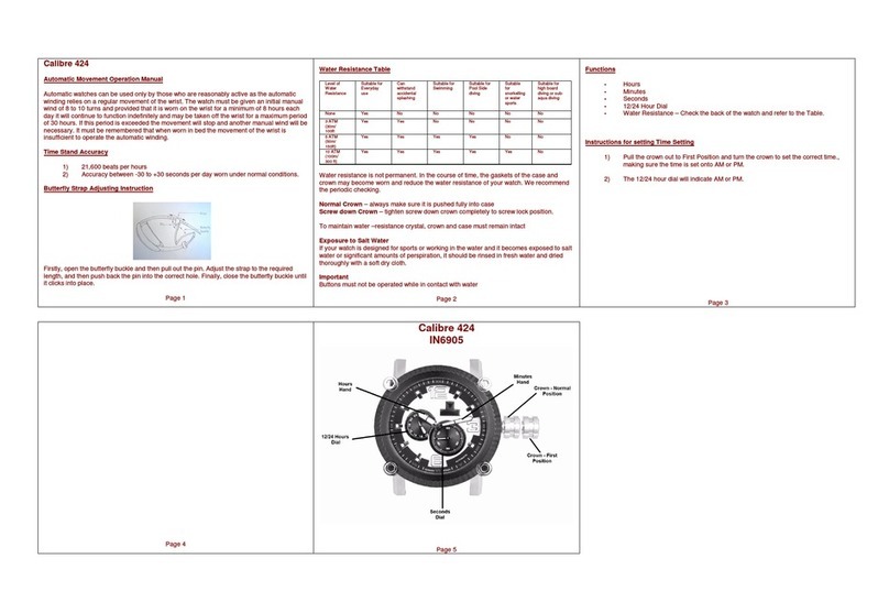 Zeon IN6905 Calibre 424 User manual