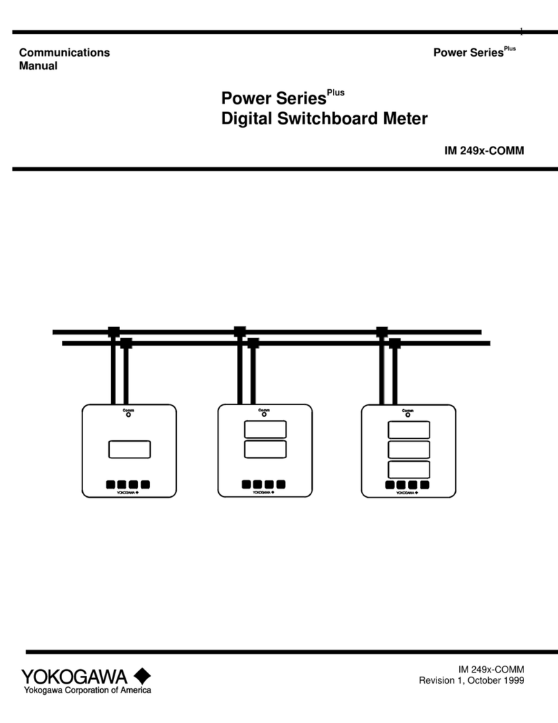 YOKOGAWA Power Series Plus IM 249x-COMM Use and care manual