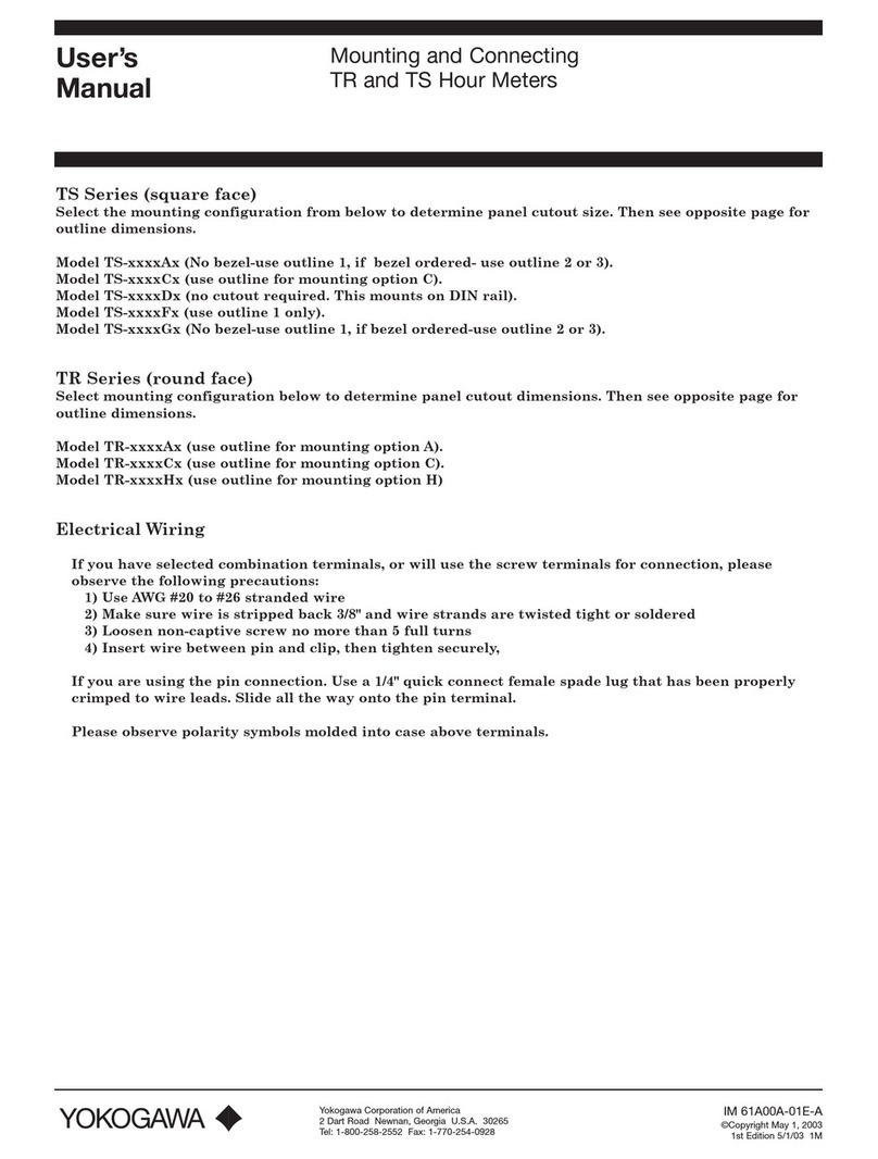 YOKOGAWA TR user manual
