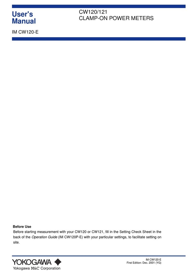 YOKOGAWA CW120 user manual