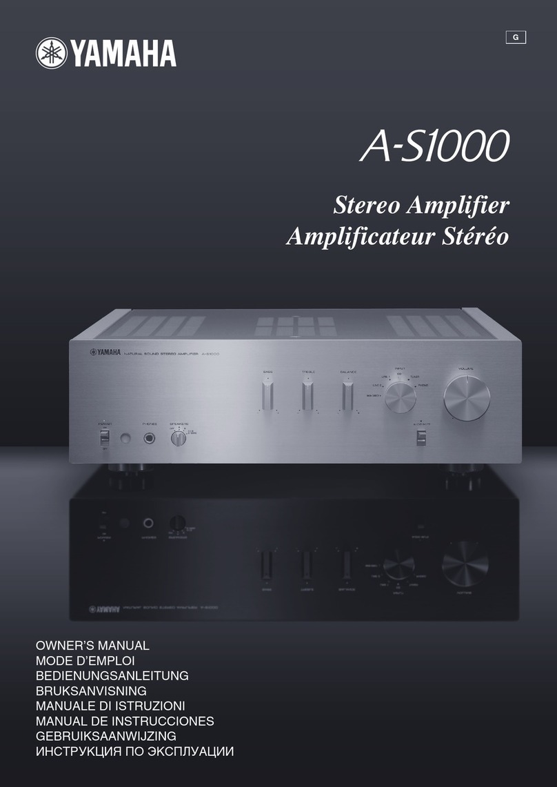 Yamaha AS1000 - Amplifier owner's manual