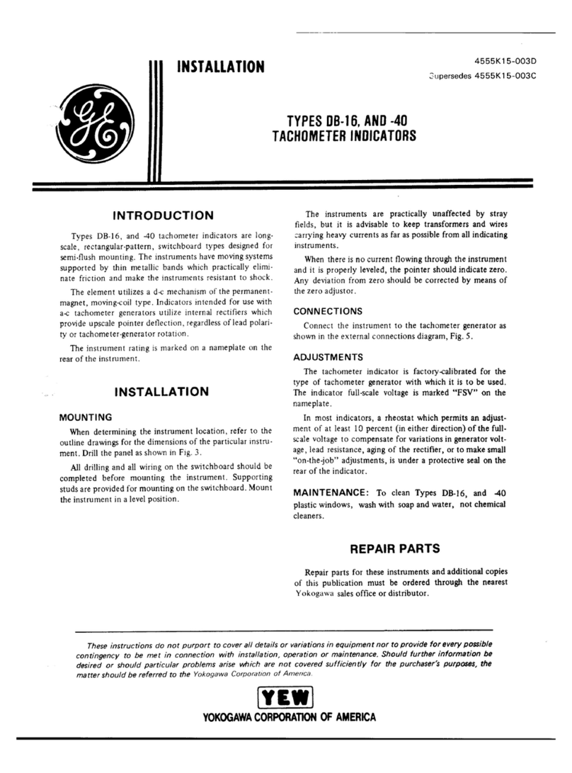GE DB-16 User manual