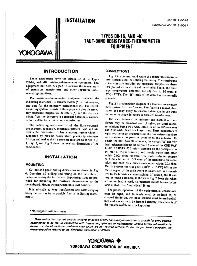 YOKOGAWA DB-16 User manual