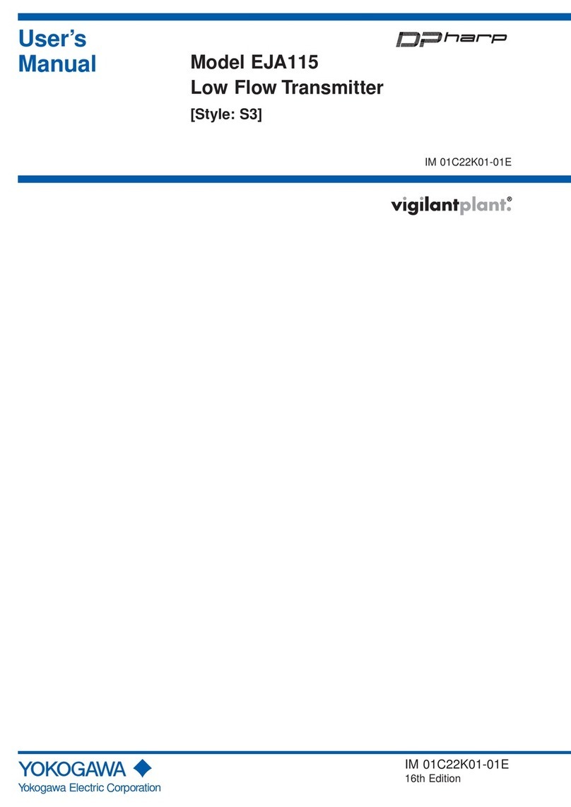 YOKOGAWA Dpharp vigilantplant EJA115 User manual