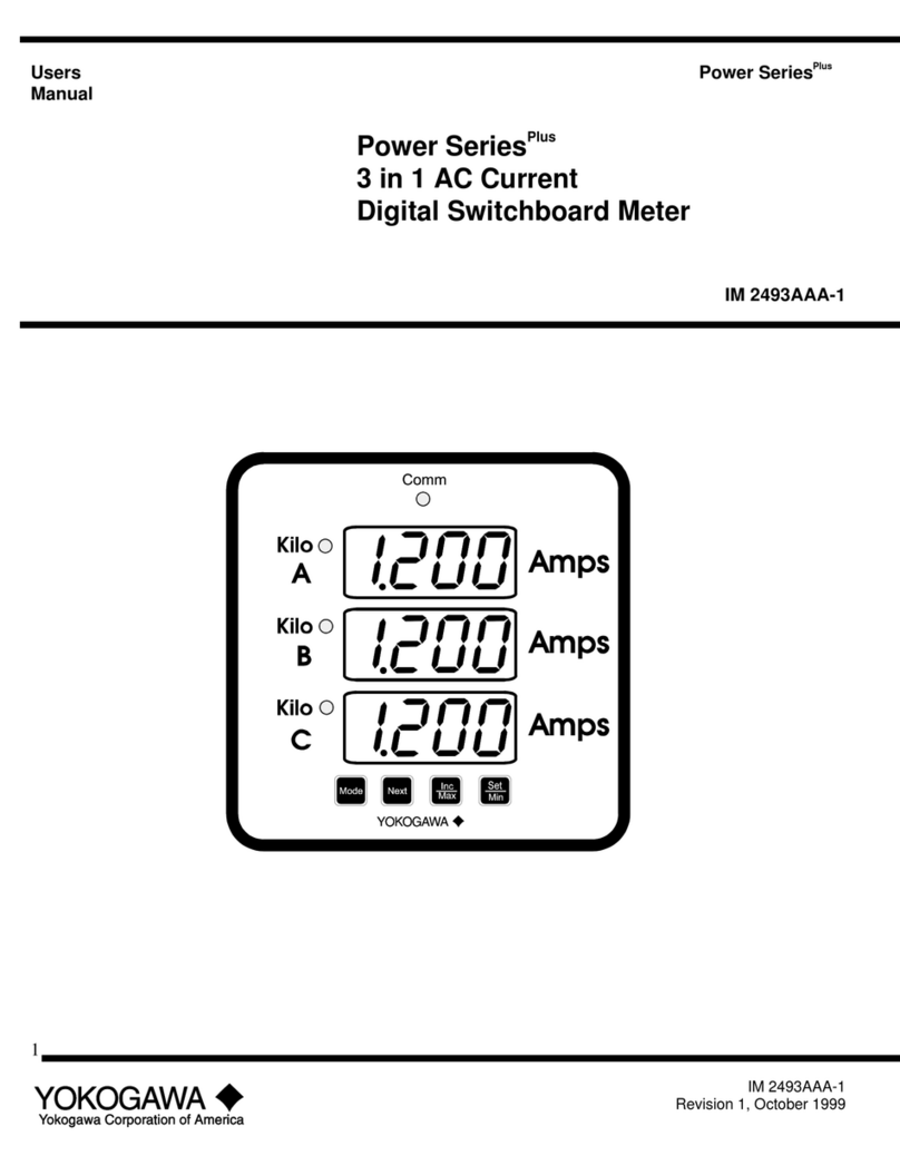 YOKOGAWA Power Series Plus IM 2493AAA-1 User manual