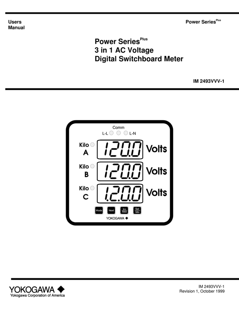 YOKOGAWA Power Series Plus IM 2493VVV-1 user manual