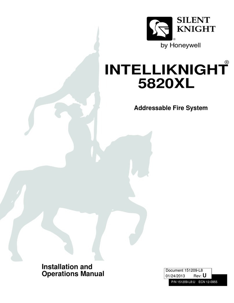 SILENT KNIGHT INTELLIKNIGHT 5820XL Installation and operation manual