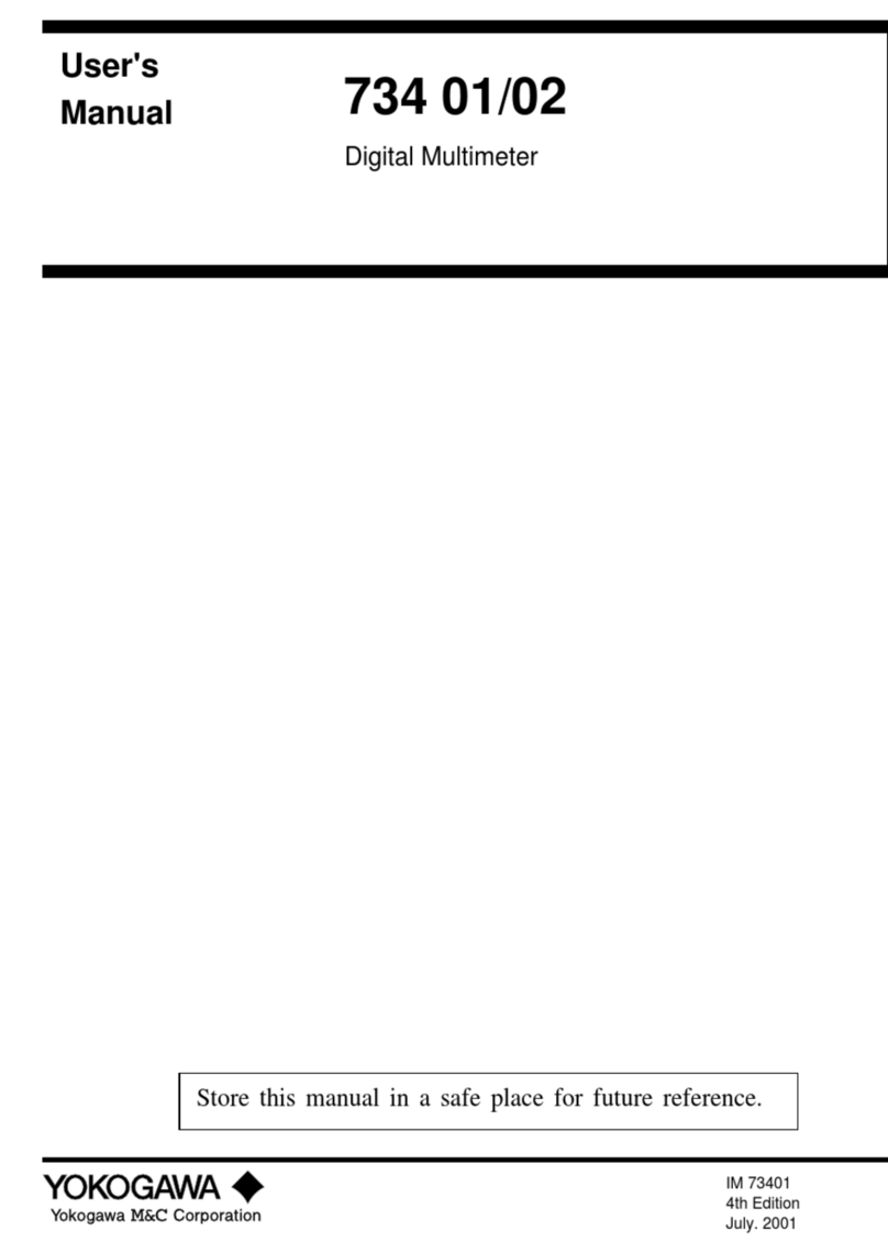 YOKOGAWA 734 01 user manual