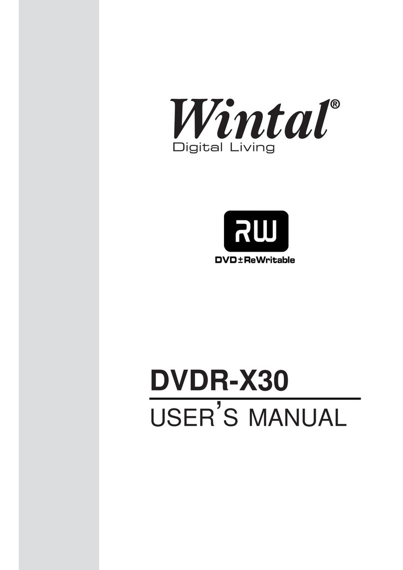 Wintal DVDR-X30 User manual