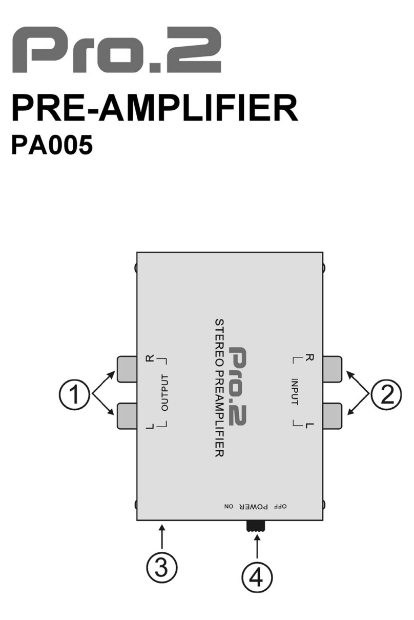 Pro2 Pro.2 PA005 instruction manual