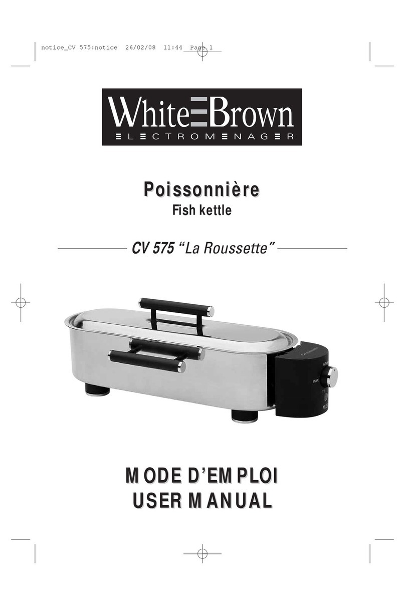 White and Brown CV 575 La Roussette user manual