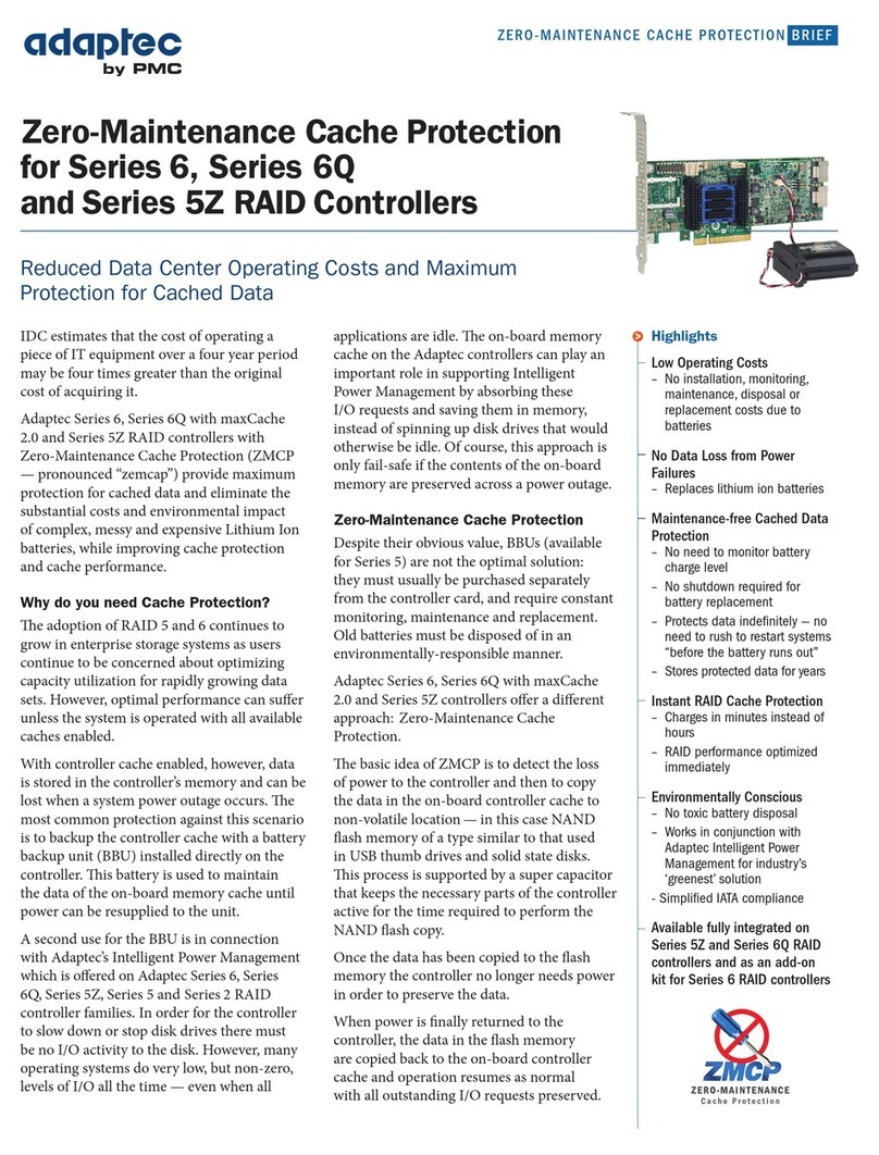 Adaptec Series 6 Reference guide