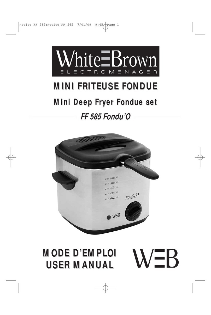 White and Brown FF 585 Fondu'O user manual White and Brown FF 585 Fondu'O user manual