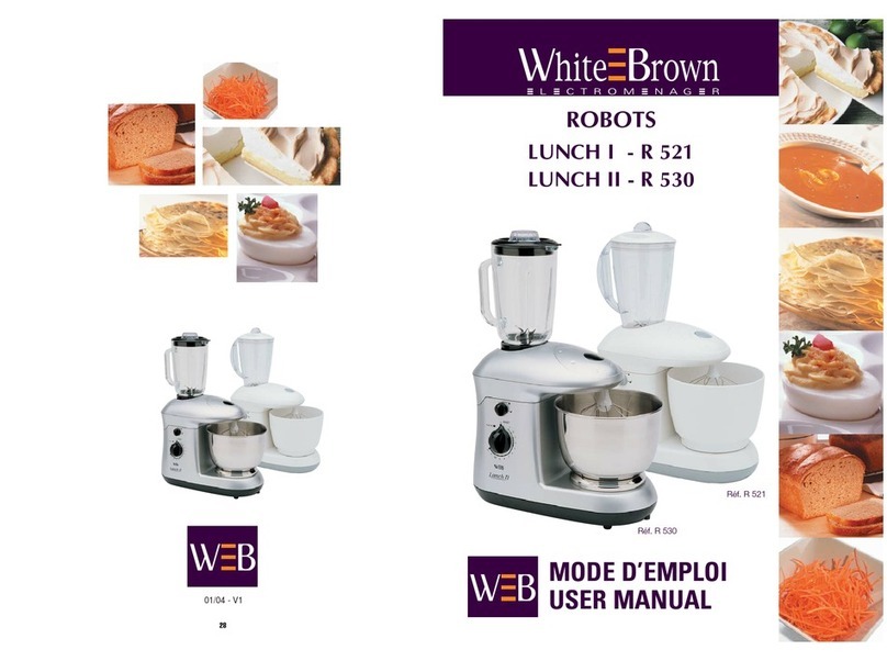 White and Brown LUNCH I-R 521 user manual