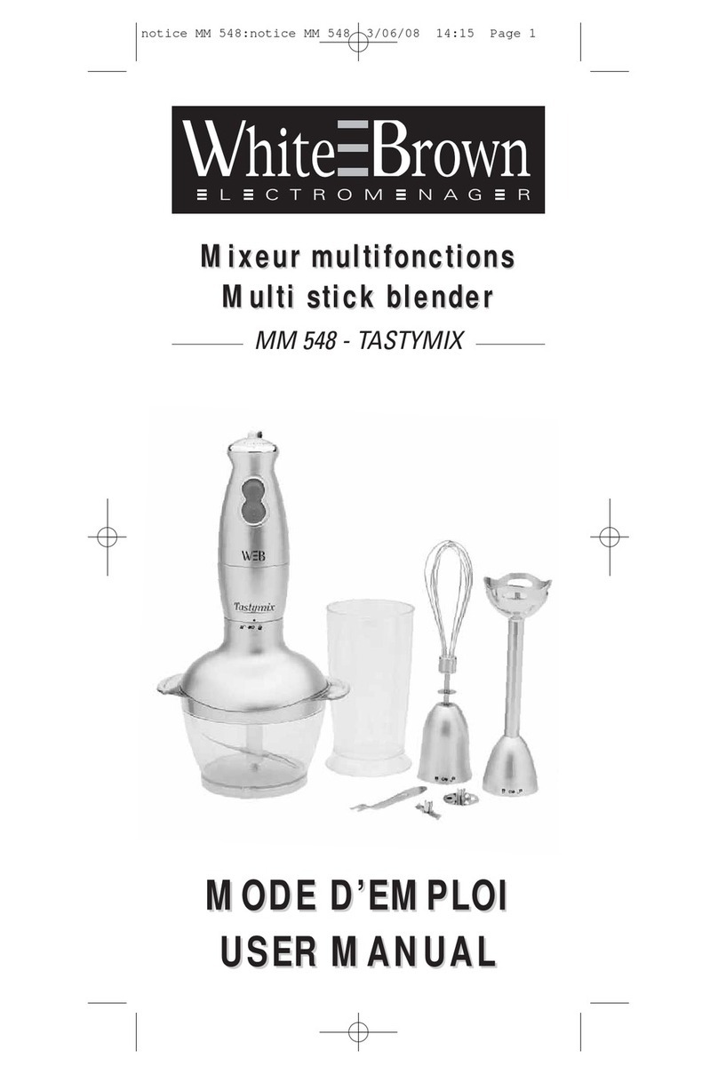 White and Brown MM 548 TASTYMIX user manual