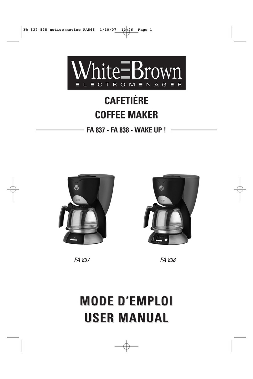 White and Brown FA 837 WAKE UP user manual