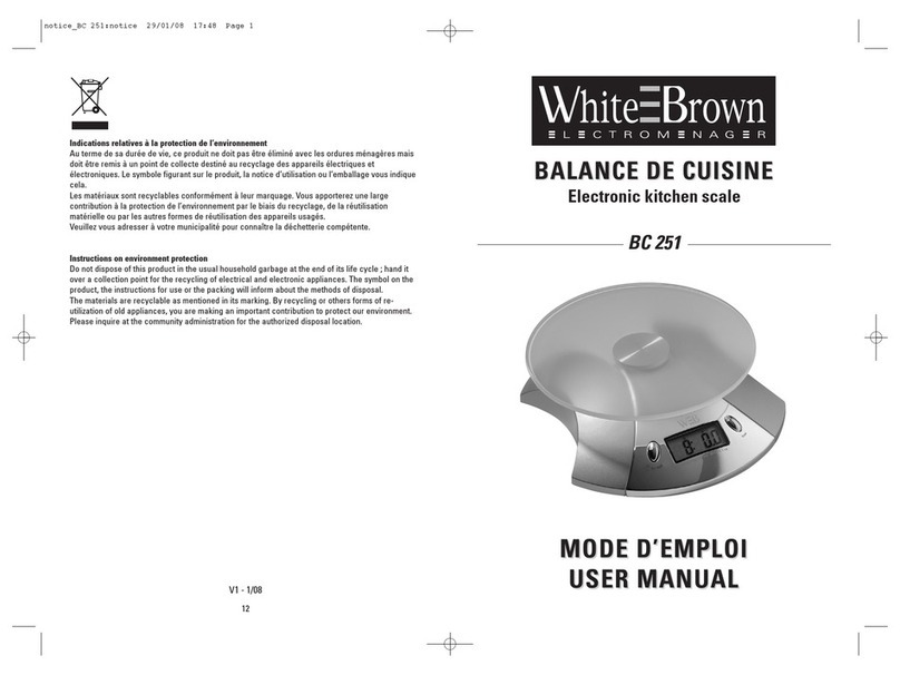 White and Brown BC 251 user manual