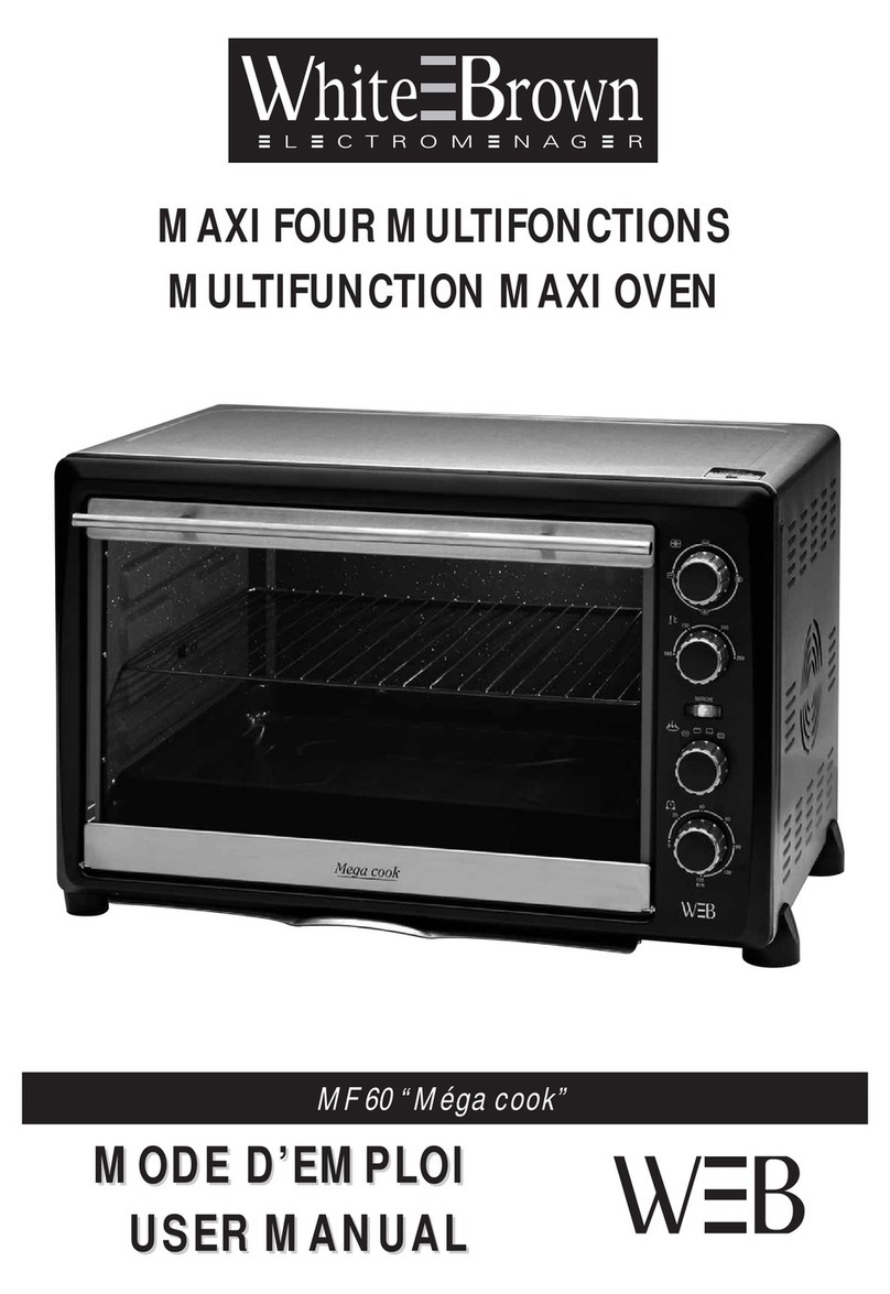 White and Brown MF 60 Mega cook User manual White and Brown MF 60 Mega cook User manual