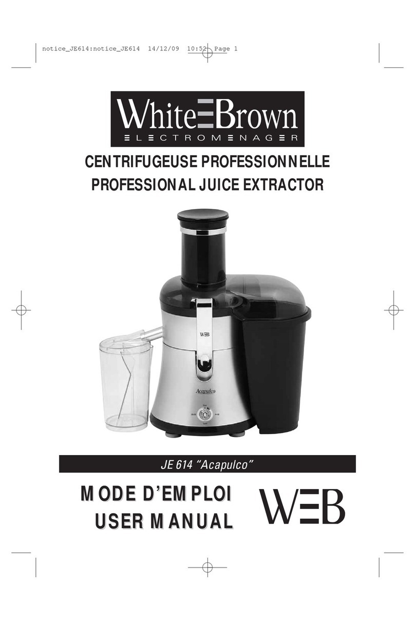 White and Brown JE 614 Acapulco user manual