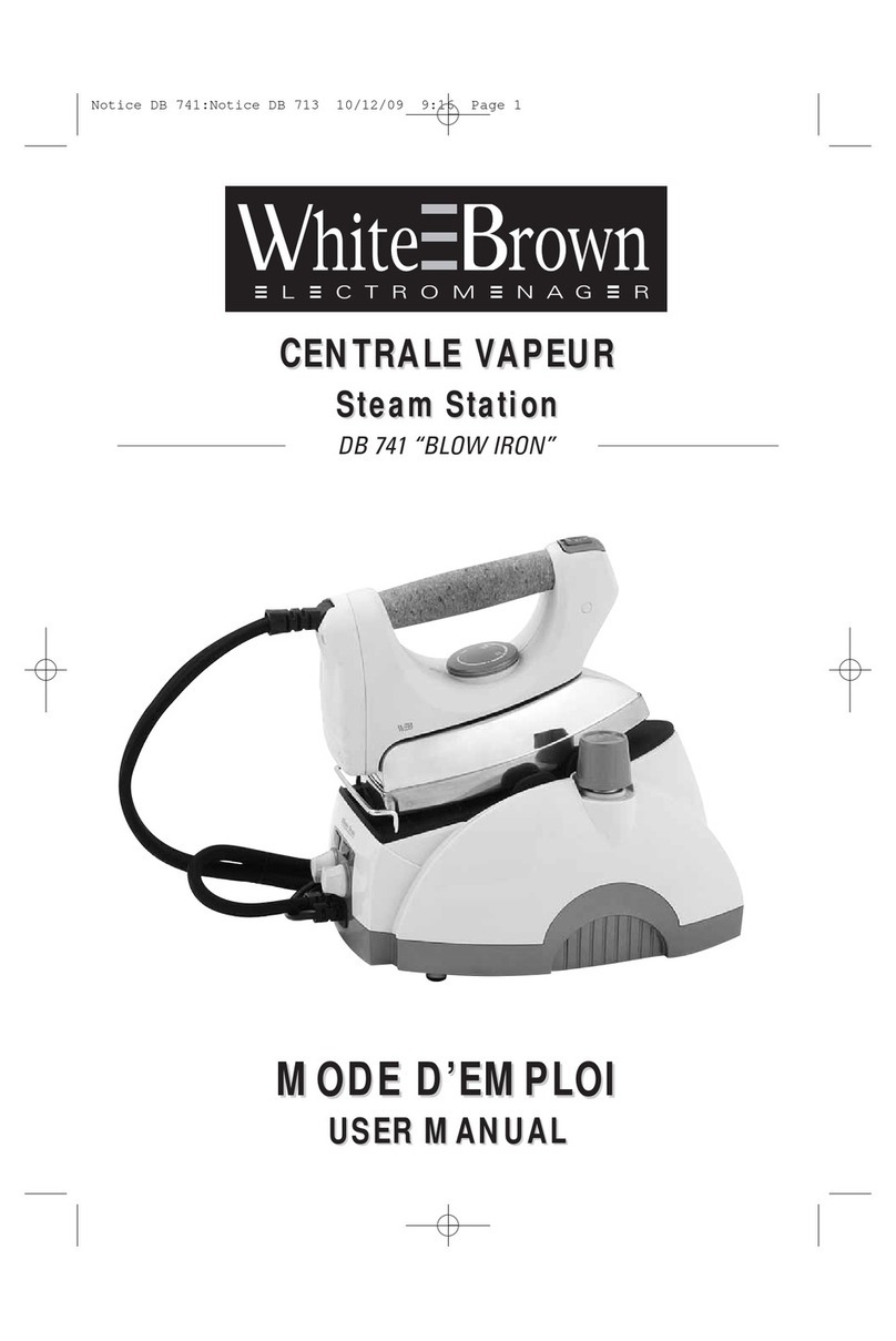 White and Brown DB 741 BLOW IRON user manual
