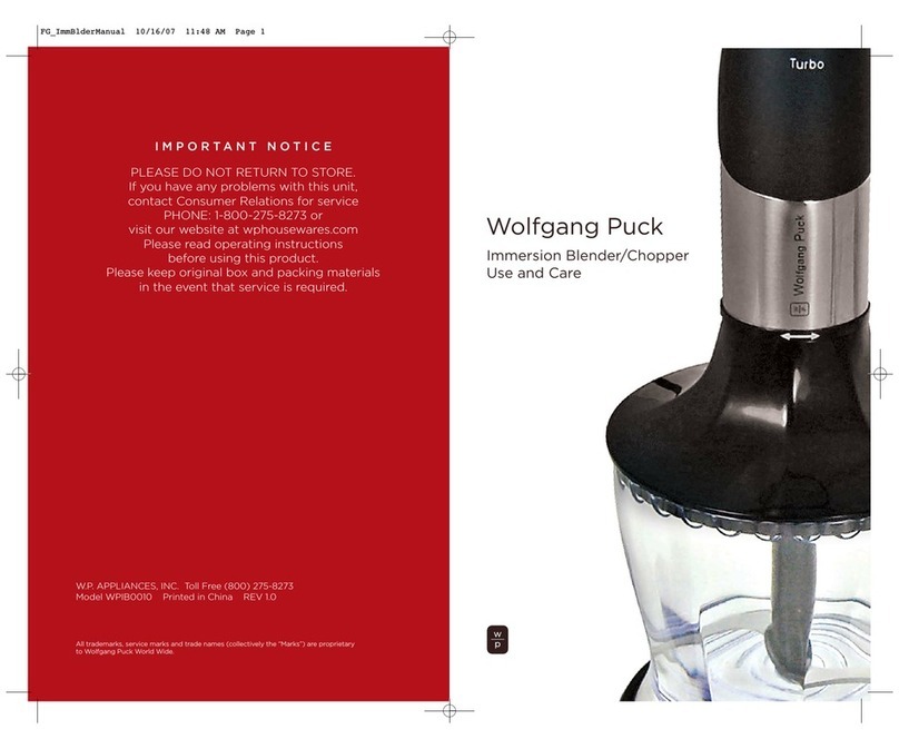 Wolfgang Puck WPIB0010 Installation instructions