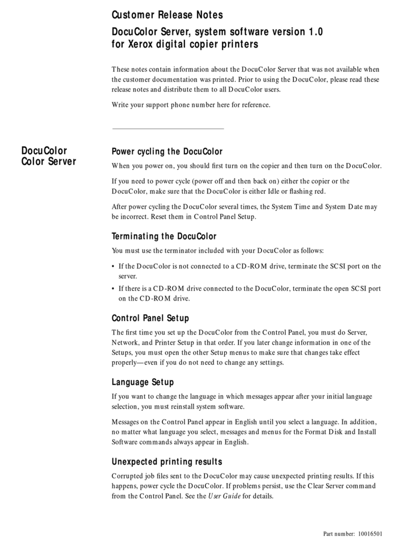 Xerox DocuColor Server How to use