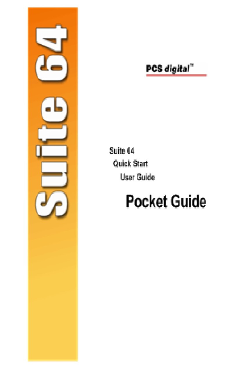 PCS Digital PCS Digital Suite 64 User manual