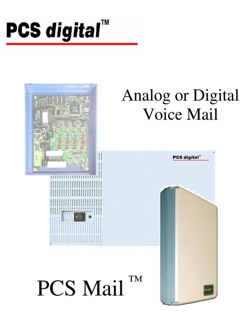 PCS Digital PCS Mail installation manual
