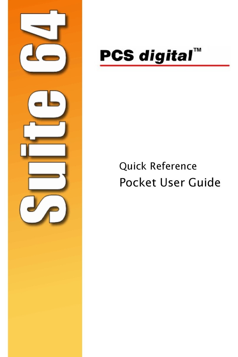PCS Digital PCS Digital Suite 64 Pocket user guide