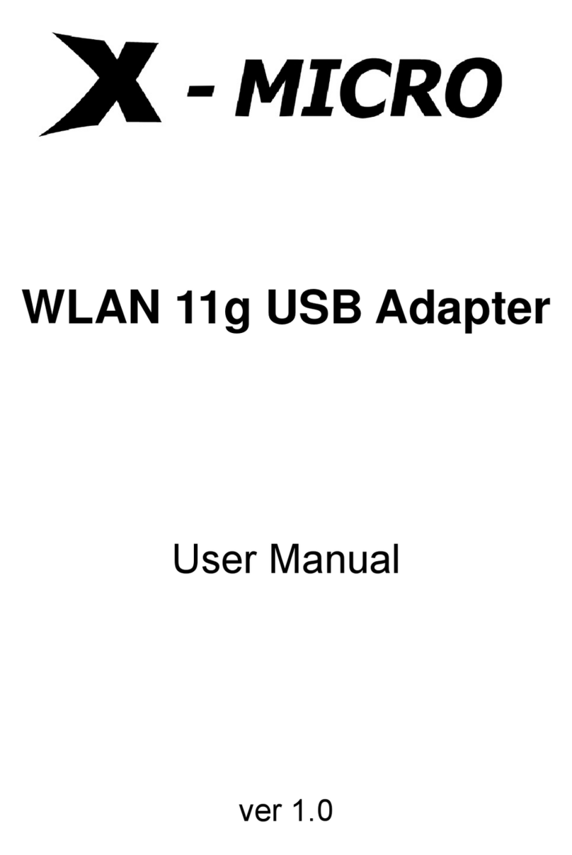 X-Micro XWL-11GUAR user manual
