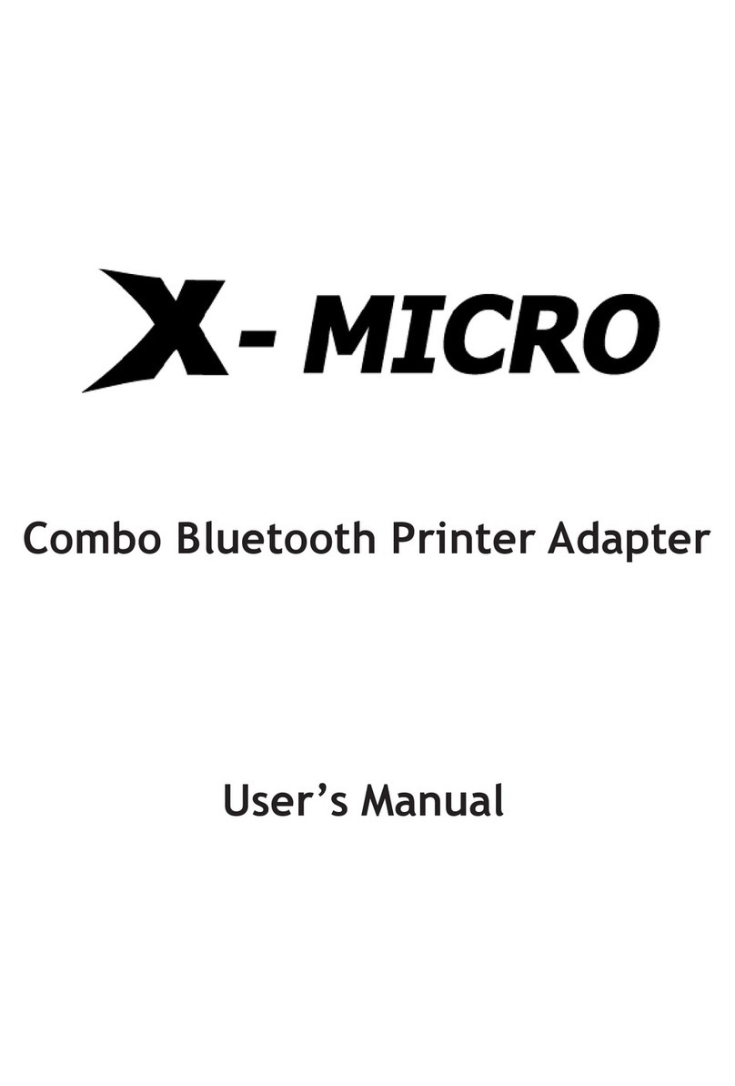 X-Micro XBT-PACX User manual