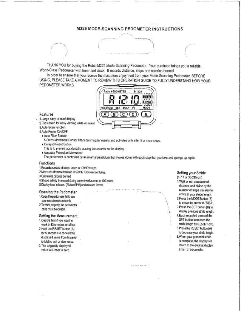 Robic M329 User manual
