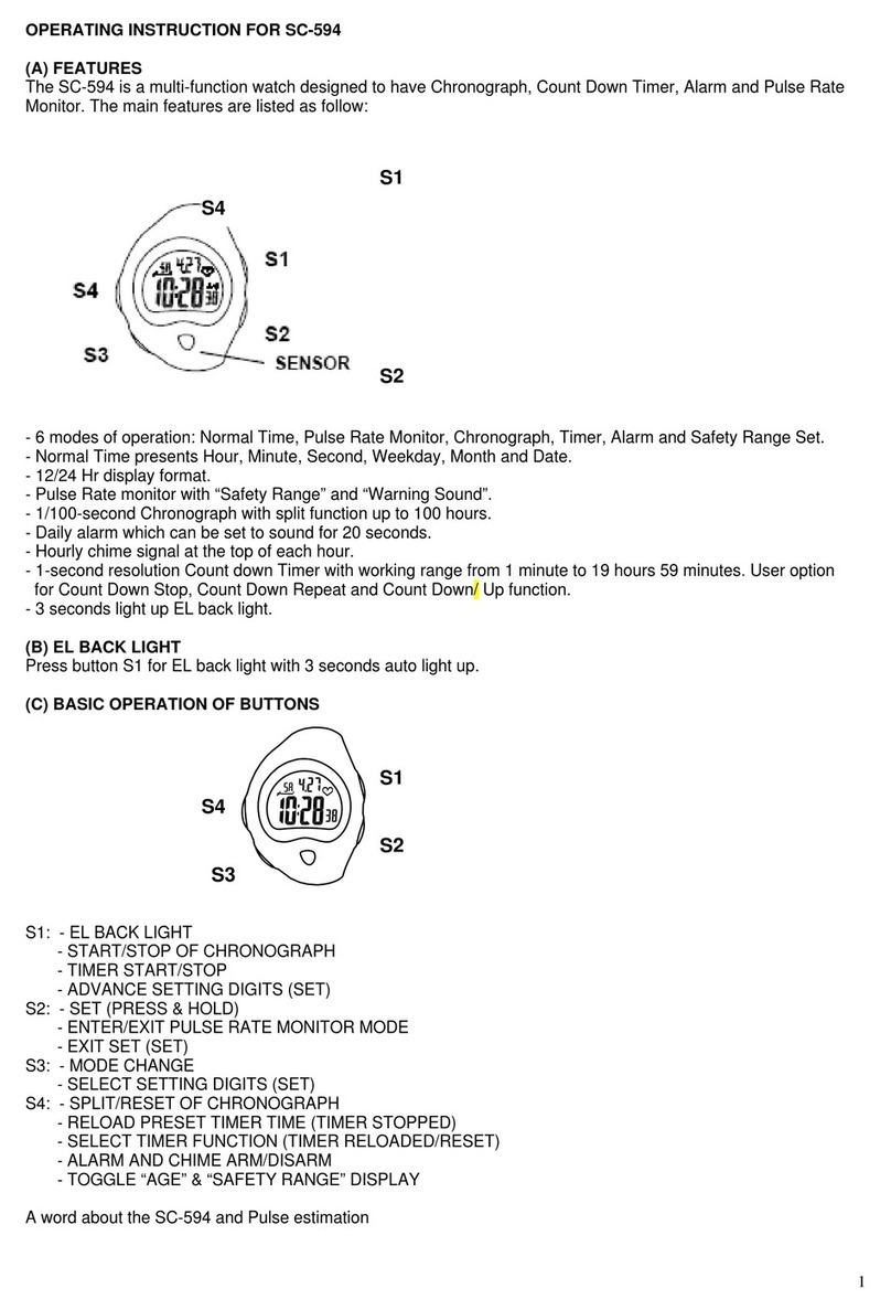 Robic SC-594 User manual