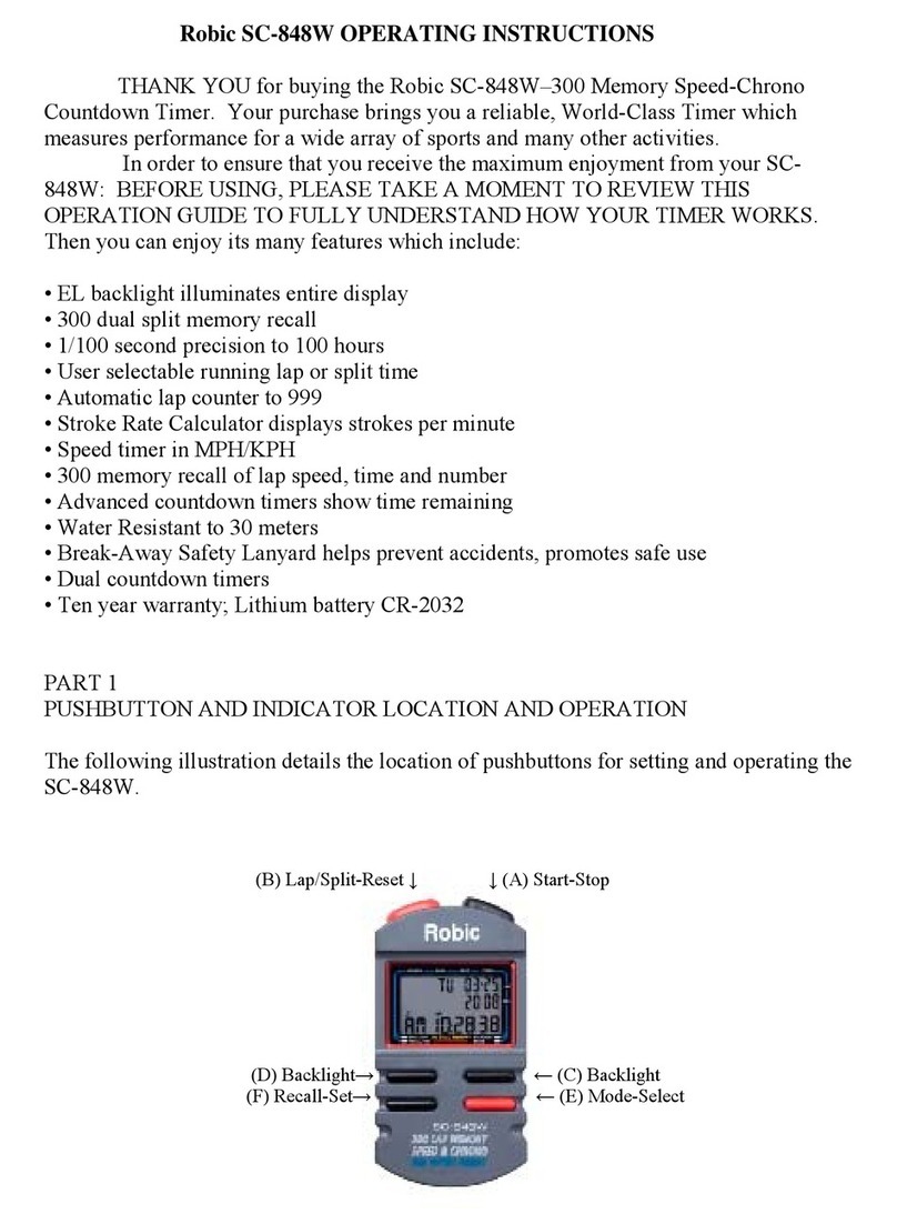 Robic SC-848W operating instructions
