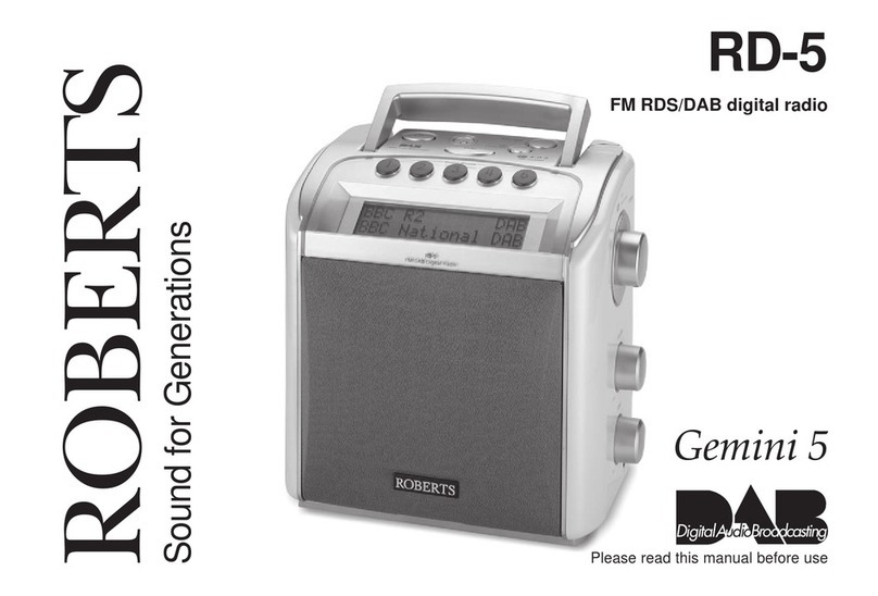 Roberts RD-5 User manual