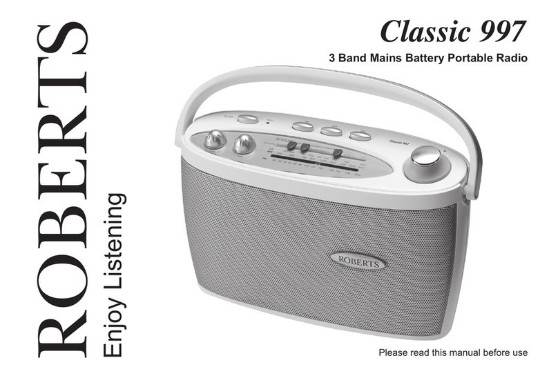 Roberts Clasic 997 User manual Roberts Clasic 997 User manual