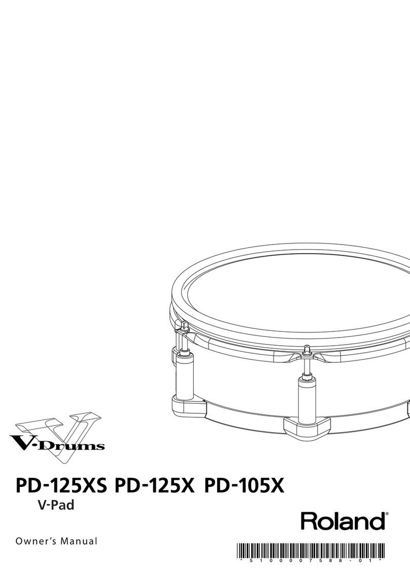 Roland V-PAD PD-105X User manual