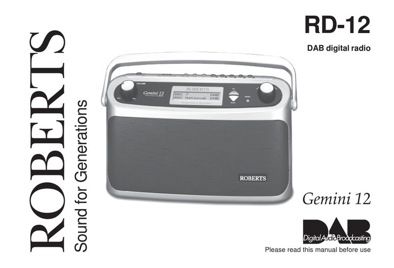 Roberts RD-12 User manual Roberts RD-12 User manual