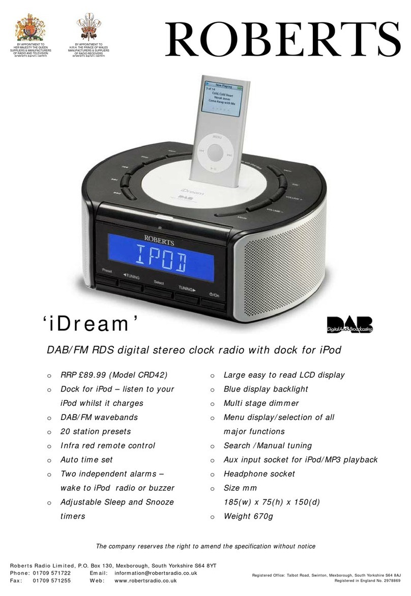Roberts iDream specification