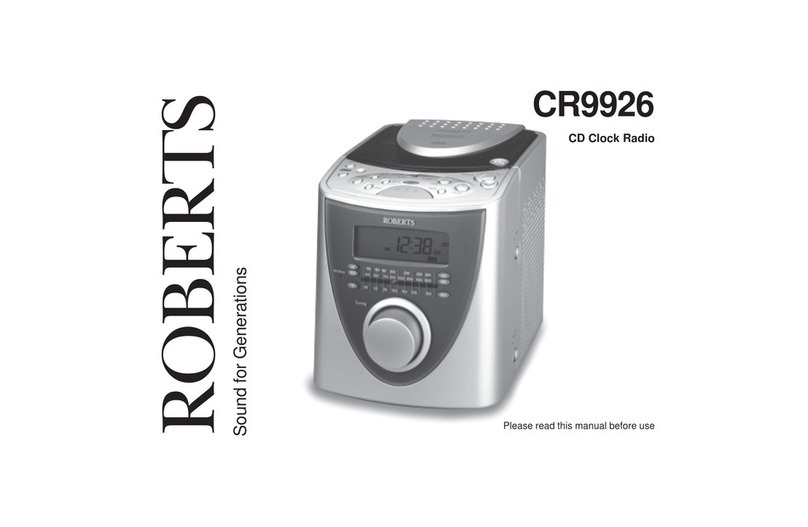 Roberts CR9926 User manual