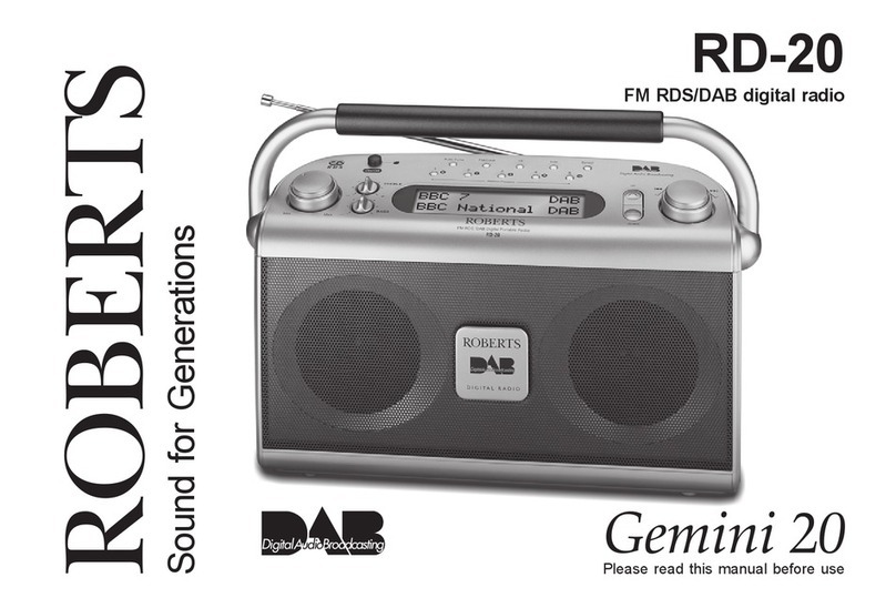 Roberts RD-20 User manual