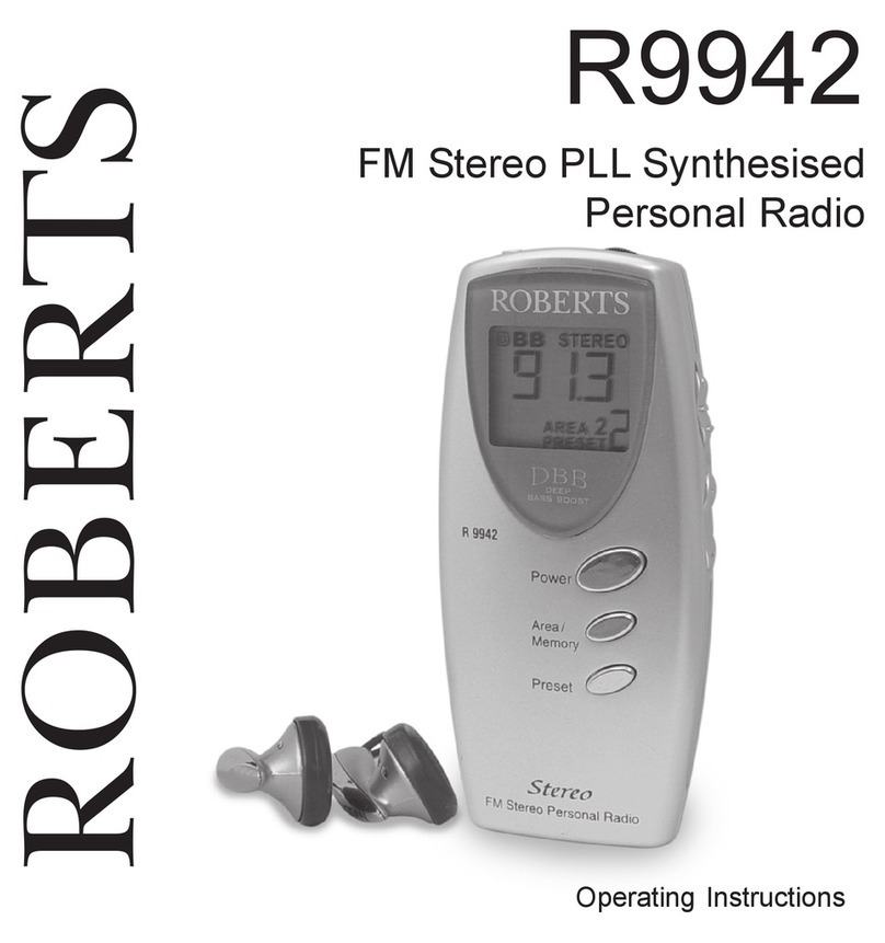 Roberts R9942 operating instructions