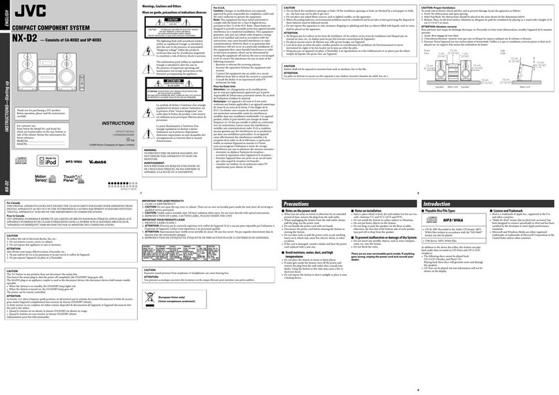JVC NX-D2 User manual