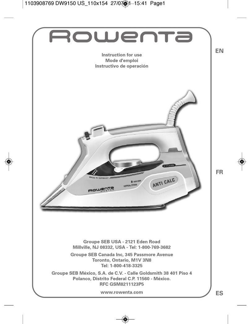 Rowenta DW9150 User manual