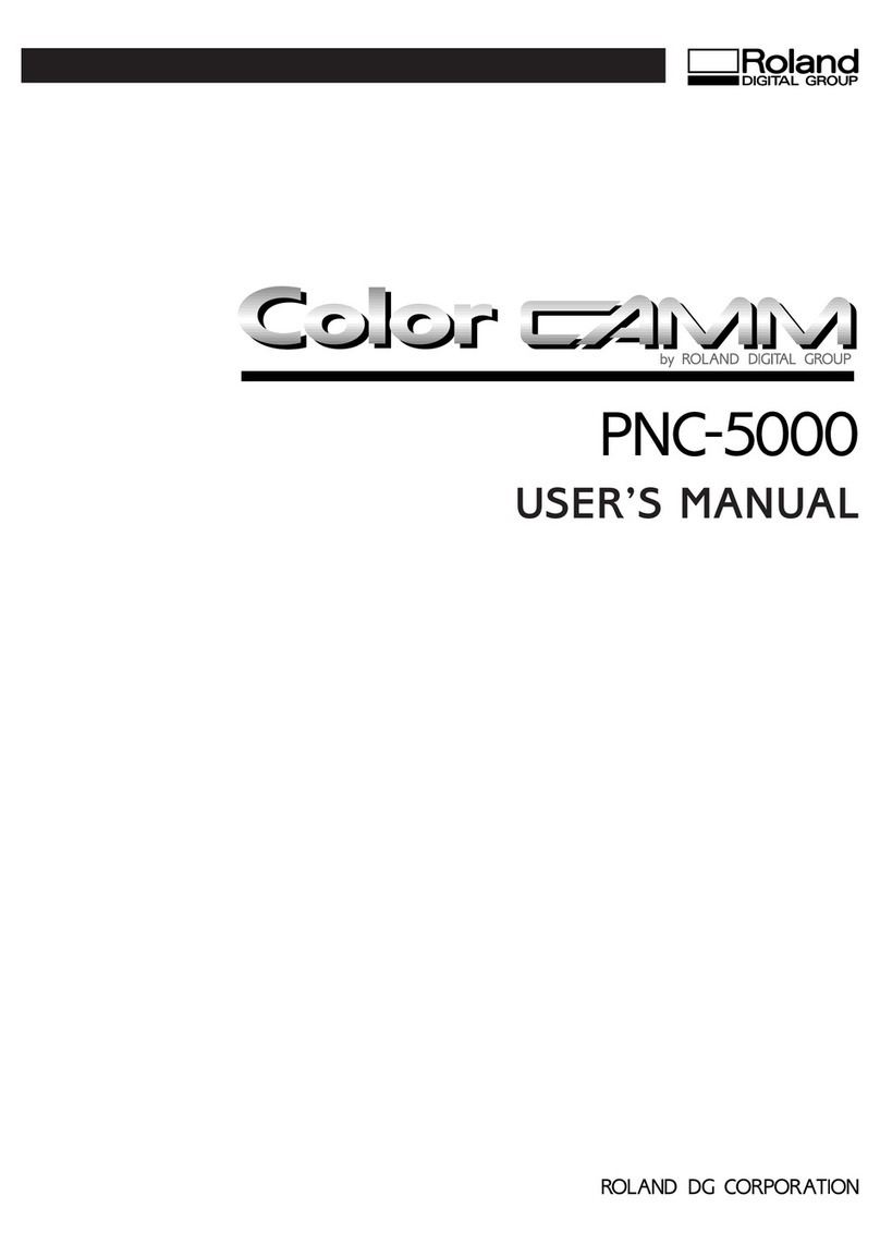 Roland ColorCAMM PNC-5000 User manual
