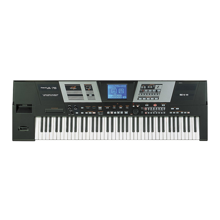 Roland VA-76 User manual