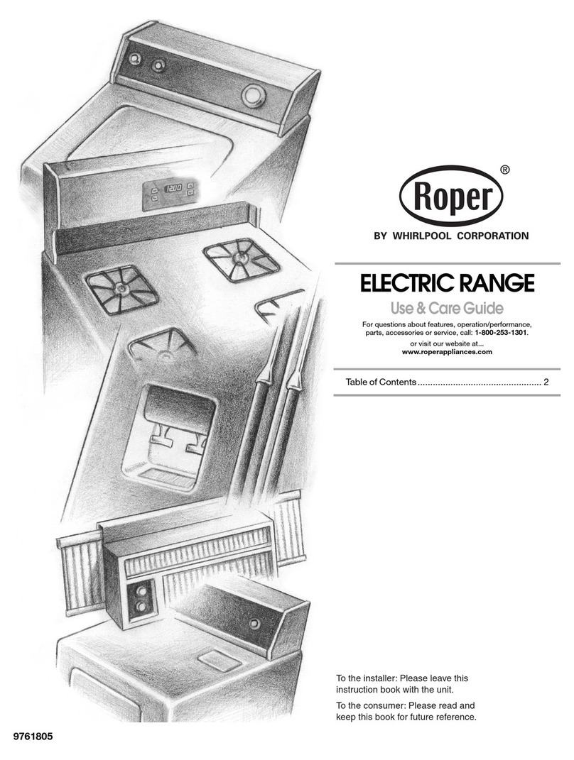 Roper 9761805 Use & care guide