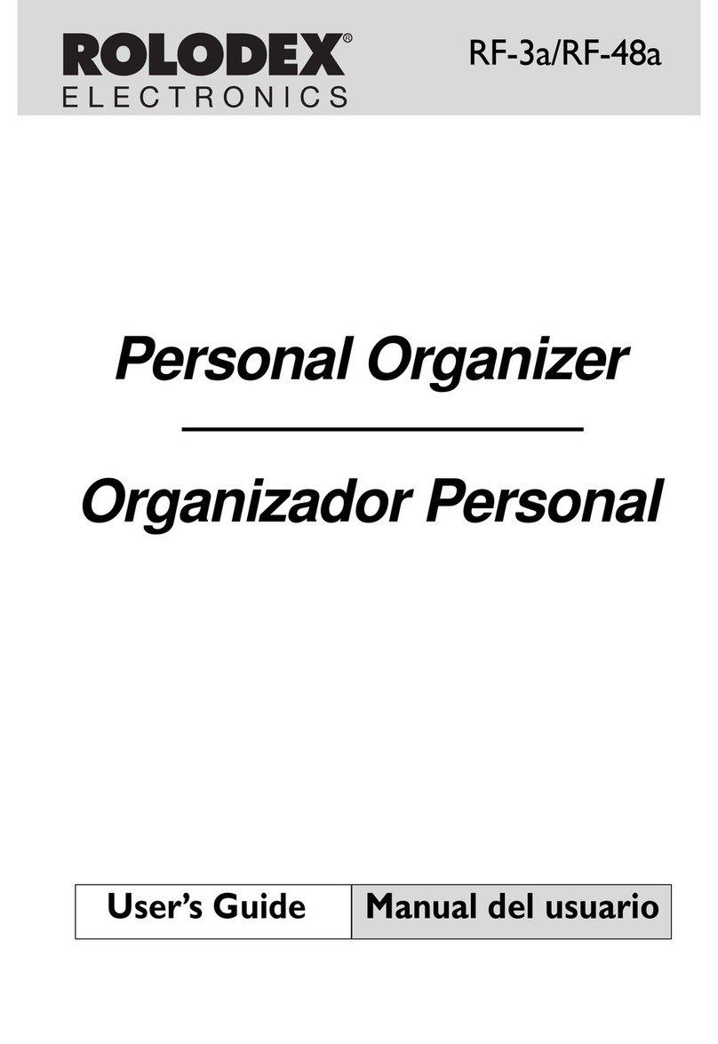 Rolodex RF-3A User manual Rolodex RF-3A User manual