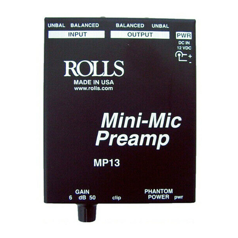 Rolls MP13 User manual